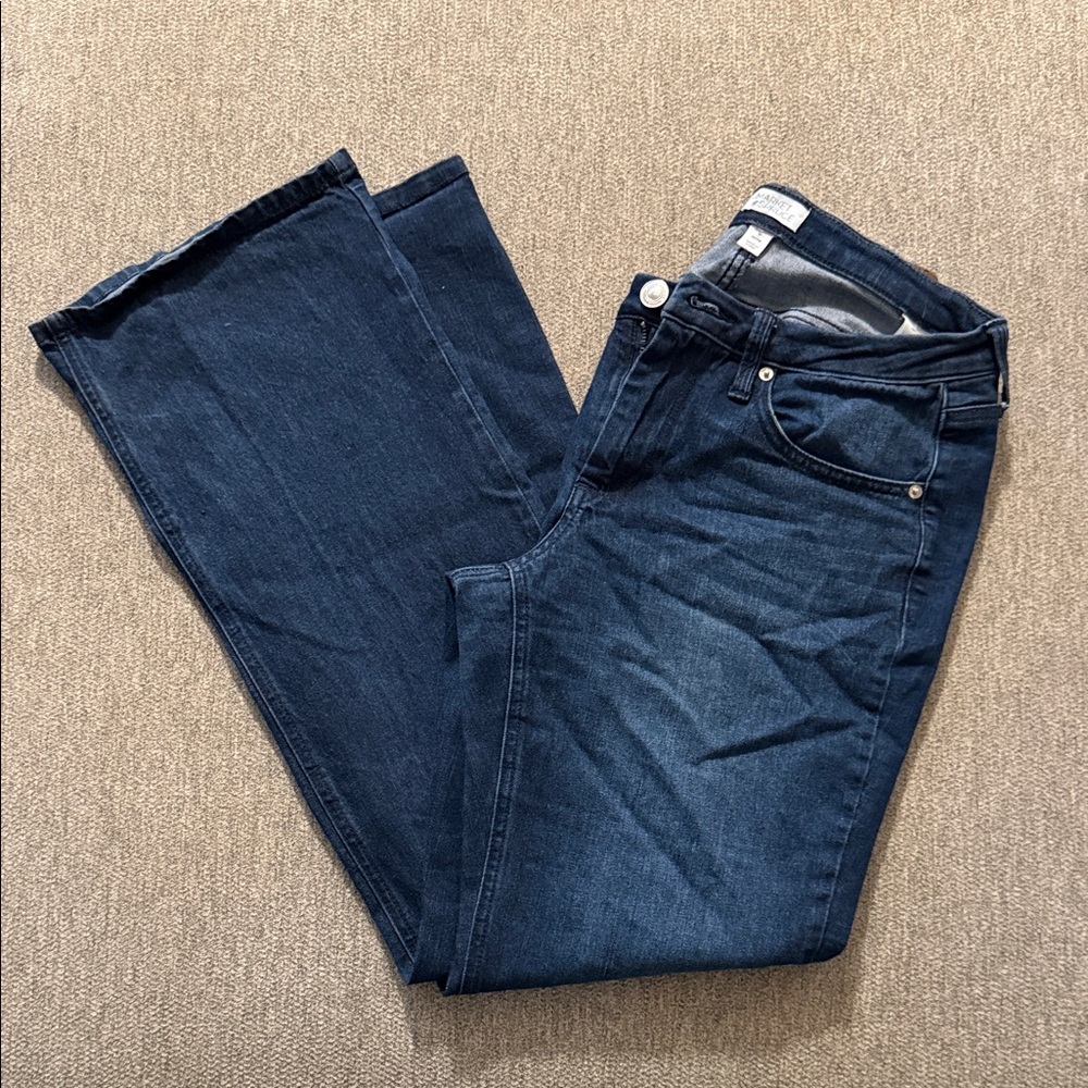 Market & Spruce Dark Blue Bootcut Leg Jeans